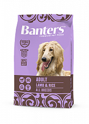 Сухой корм для взрослых собак Banters Adult ягненок с рисом