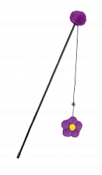 Игрушка для кошек Beeztees "Удочка с цветком", 40 см