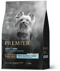 Premier Dog Salmon&Turkey ADULT Mini(Лосось с индейкой для собак мелких пород)