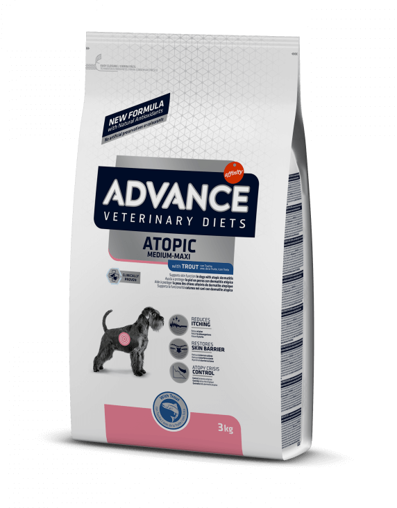 Сухой корм для собак Advance Atopic Care при дерматозах и аллергии