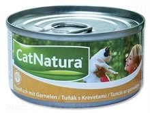 Консервы для кошек CatNatura тунец c креветками 85 г