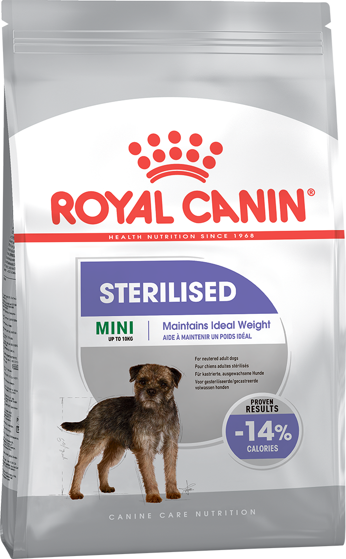Сухой корм для собак мелких пород Royal Canin Mini Sterilised для стерилизованных и склонных к избыточному весу